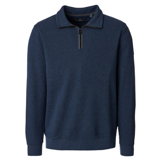 HALF ZIP FLEECE TOP-MENS SWEATERS & KNITS-CASA C MODA-JB Evans Fashions & Footwear
