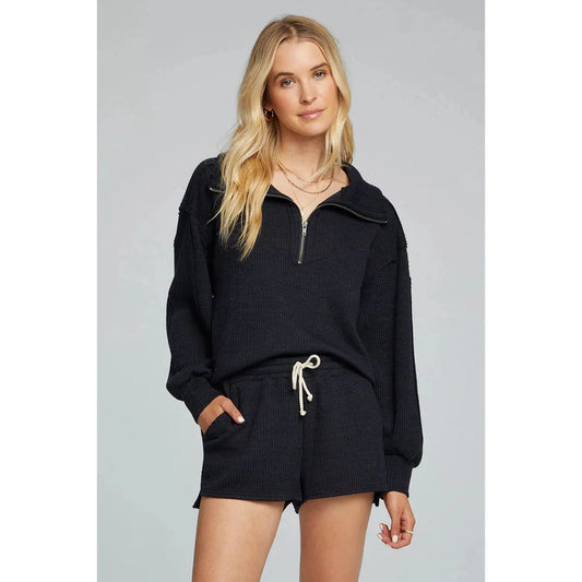 HALF ZIP PULLOVER-LADIES LOUNGE & SLEEPWEAR-SALTWATER-JB Evans Fashions & Footwear