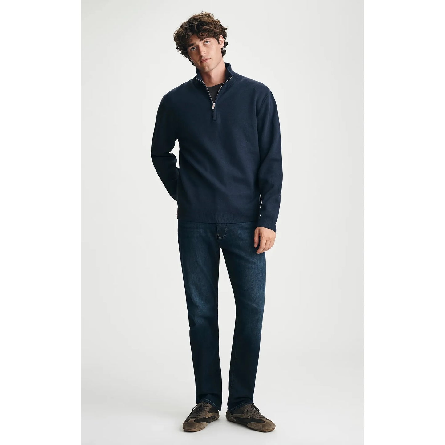 HALF ZIP SWEATER-MENS SWEATERS & KNITS-MAVI-JB Evans Fashions & Footwear
