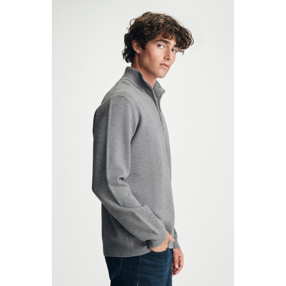 HALF ZIP SWEATER-MENS SWEATERS & KNITS-MAVI-JB Evans Fashions & Footwear