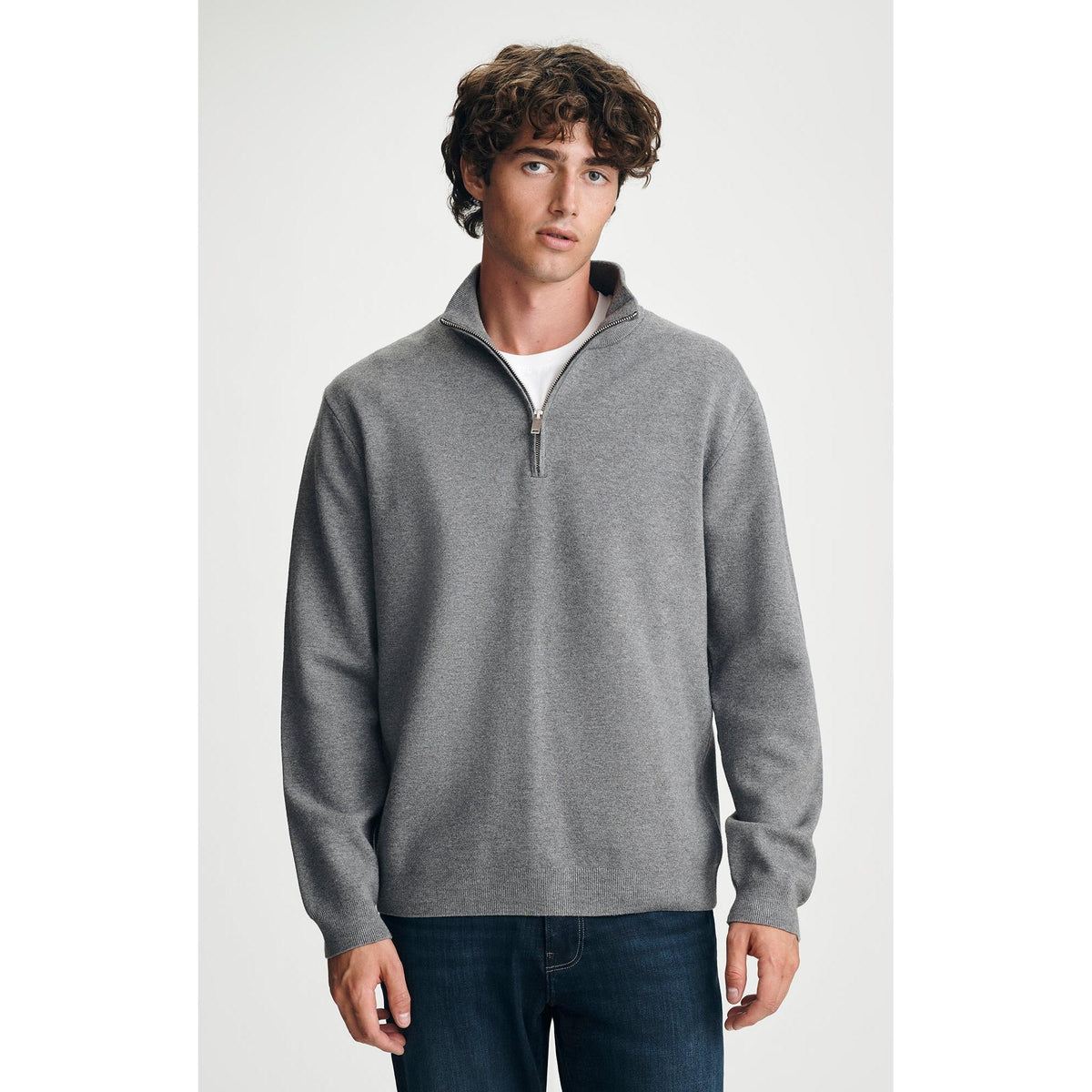 HALF ZIP SWEATER-MENS SWEATERS & KNITS-MAVI-JB Evans Fashions & Footwear