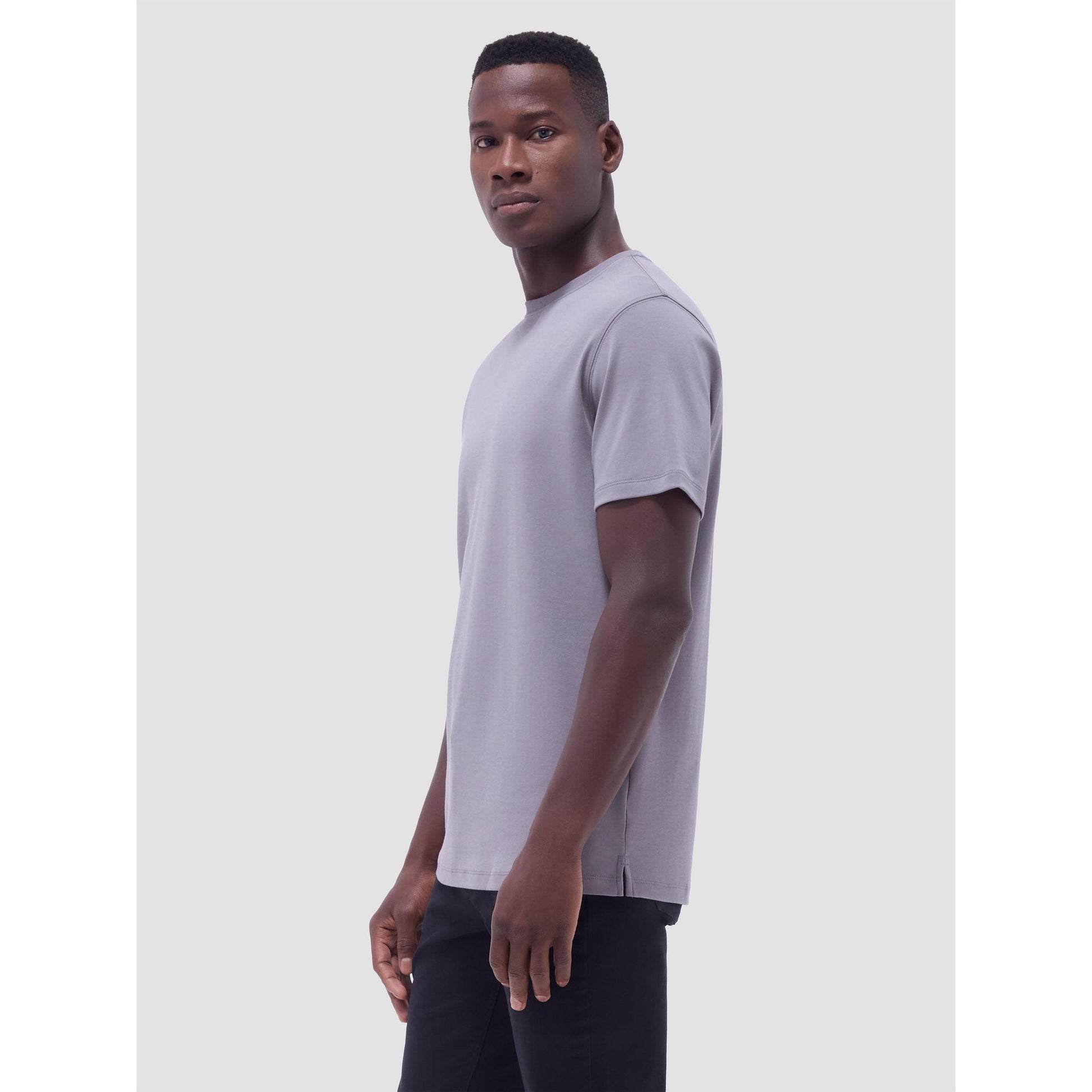 HANK PIMA CREW NECK-MENS T-SHIRTS & POLO'S-BUGATCHI-JB Evans Fashions & Footwear