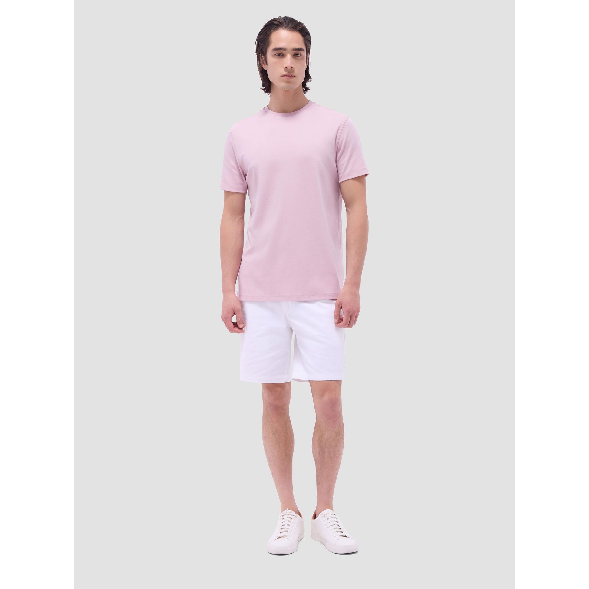 HANK PIMA CREW NECK-MENS T-SHIRTS & POLO'S-BUGATCHI-JB Evans Fashions & Footwear