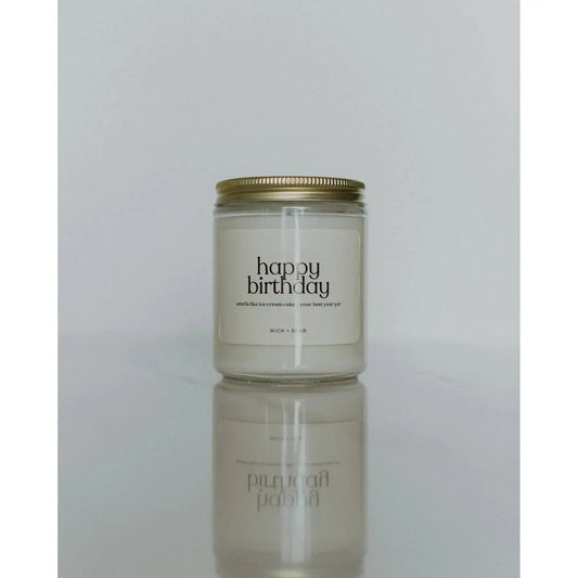 HAPPY BIRTHDAY 9 OZ CANDLE-HOME-WICK + BEAR-JB Evans Fashions & Footwear