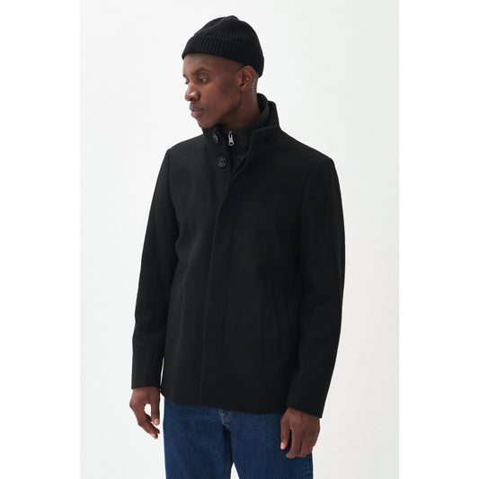 HARVEY SHORT WOOL COAT-MENS WINTER COATS & JACKETS-MATINIQUE-JB Evans Fashions & Footwear