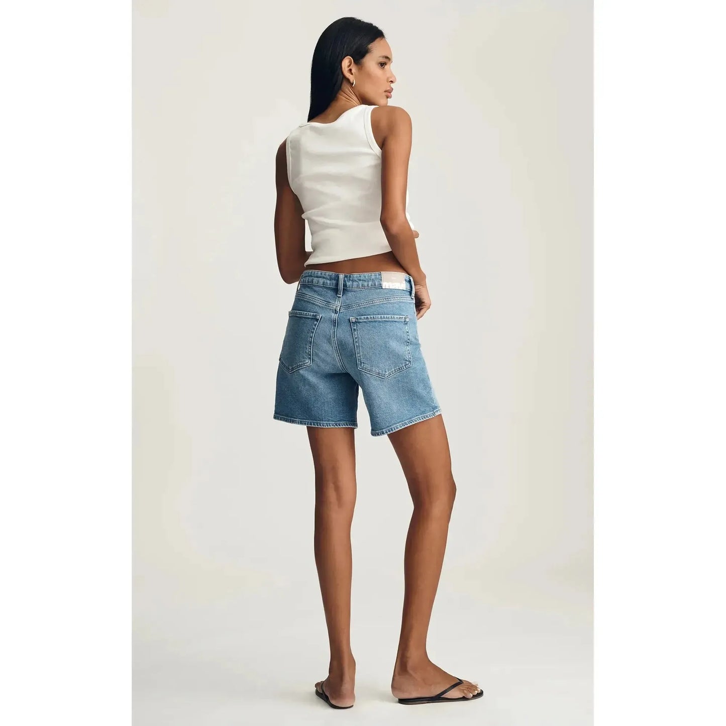HEIDI LONG LT BRUSHED CLASSIC BLUE-LADIES SHORTS-MAVI-JB Evans Fashions & Footwear