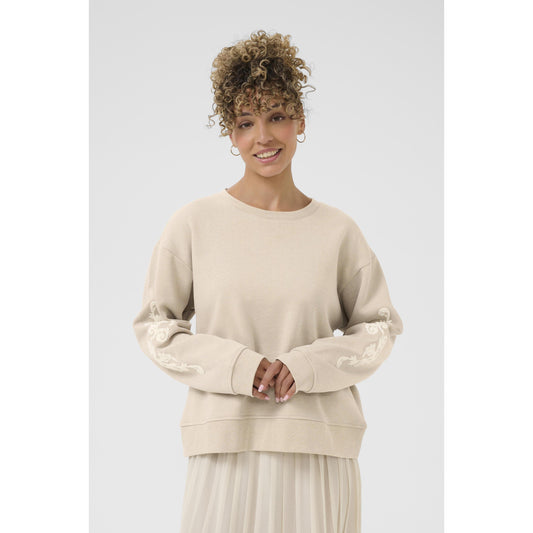 HELLA SWEATSHIRT-LADIES LOUNGE & SLEEPWEAR-CREAM-JB Evans Fashions & Footwear
