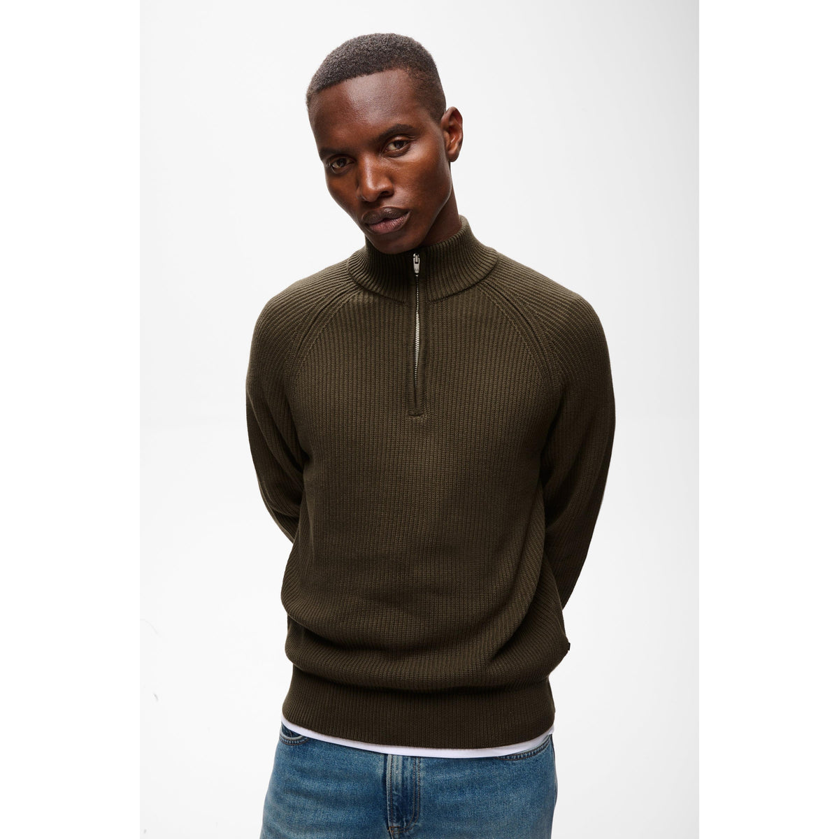 HELLSON 1/4 ZIP-MENS SWEATERS & KNITS-MATINIQUE-JB Evans Fashions & Footwear