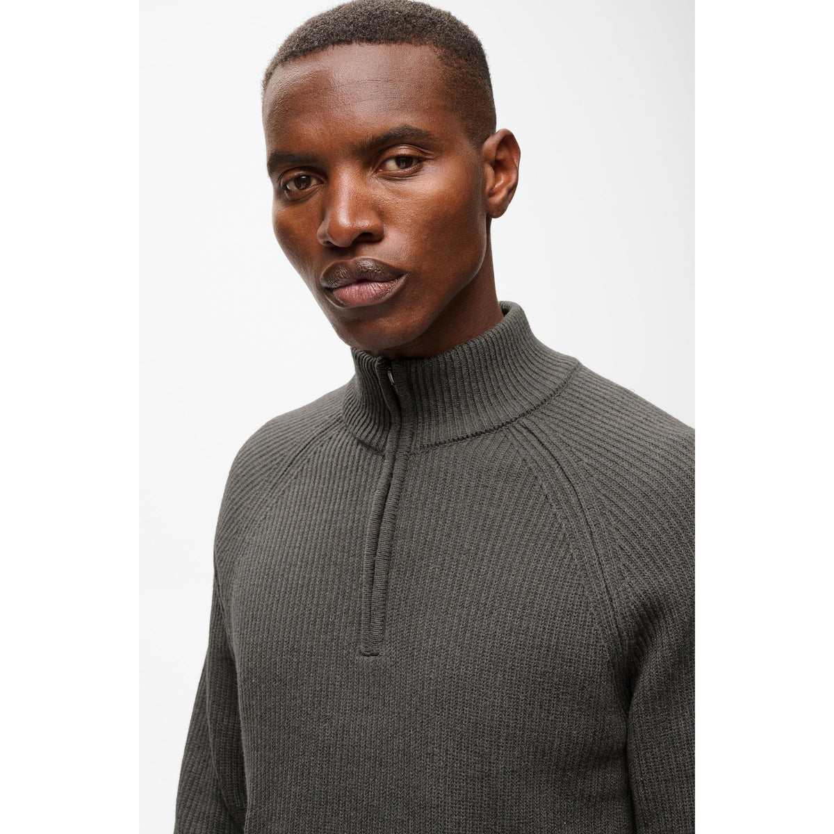 HELLSON 1/4 ZIP-MENS SWEATERS & KNITS-MATINIQUE-JB Evans Fashions & Footwear
