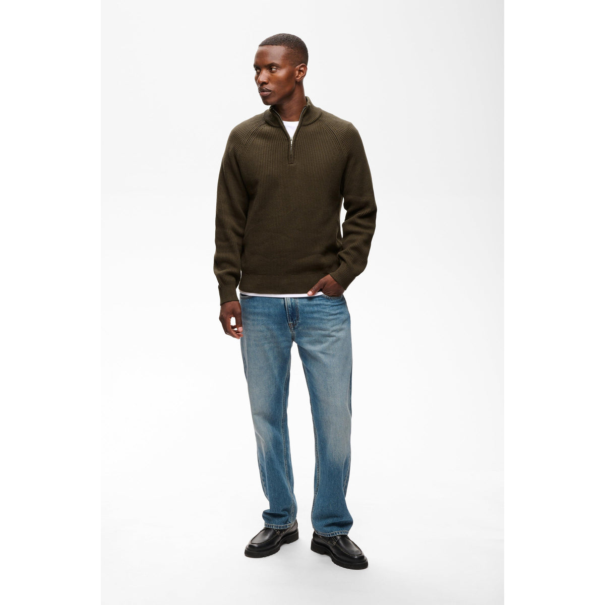 HELLSON 1/4 ZIP-MENS SWEATERS & KNITS-MATINIQUE-JB Evans Fashions & Footwear