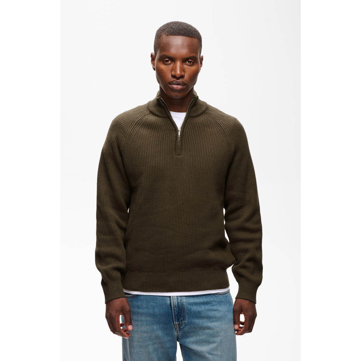 HELLSON 1/4 ZIP-MENS SWEATERS & KNITS-MATINIQUE-JB Evans Fashions & Footwear