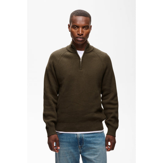 HELLSON 1/4 ZIP-MENS SWEATERS & KNITS-MATINIQUE-JB Evans Fashions & Footwear