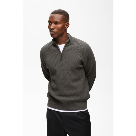 HELLSON 1/4 ZIP-MENS SWEATERS & KNITS-MATINIQUE-JB Evans Fashions & Footwear