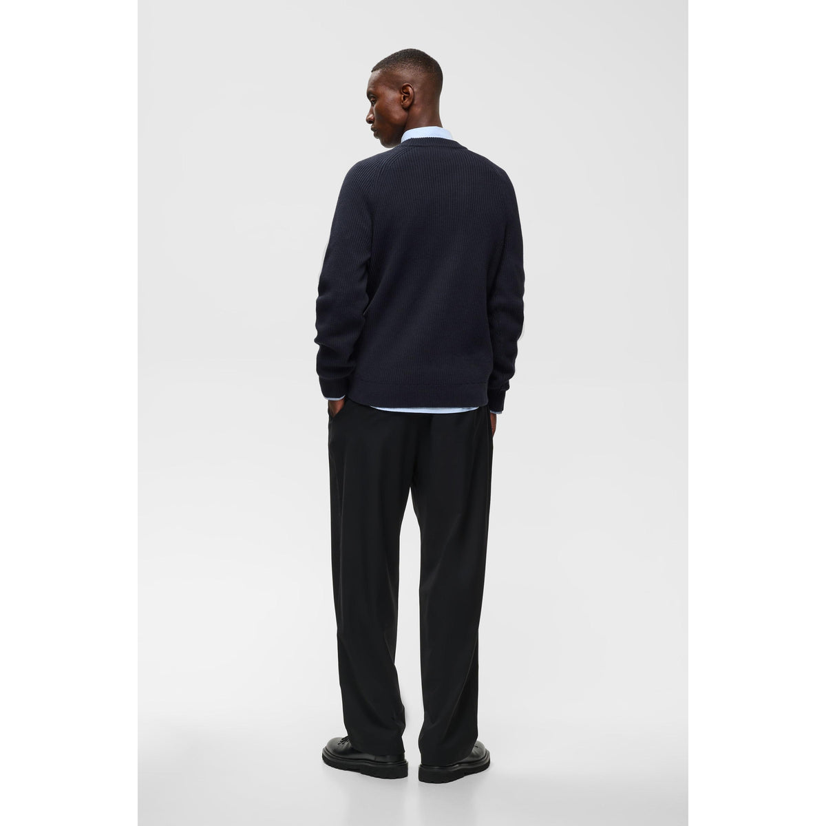 HELLSON RIBBED KNIT CREW-MENS SWEATERS & KNITS-MATINIQUE-JB Evans Fashions & Footwear
