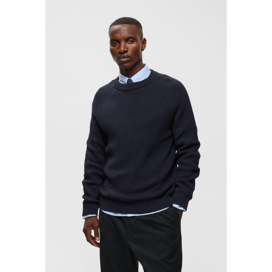 HELLSON RIBBED KNIT CREW-MENS SWEATERS & KNITS-MATINIQUE-JB Evans Fashions & Footwear