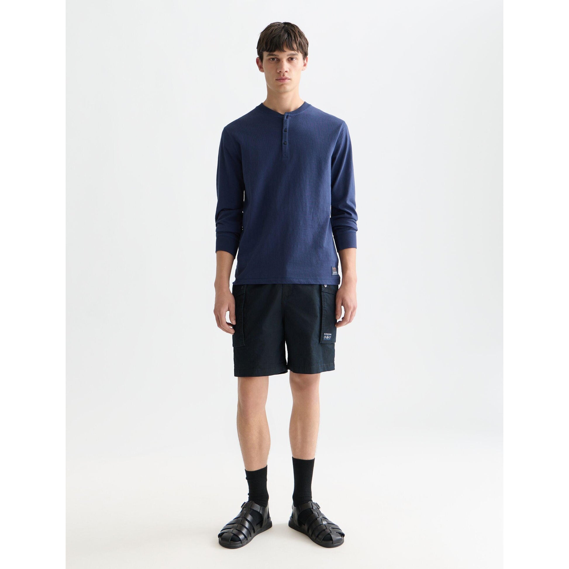 HENLEY SLUB YARN REGULAR FIT LONG SLEEVE-MENS SWEATERS & KNITS-SCOTCH & SODA-JB Evans Fashions & Footwear
