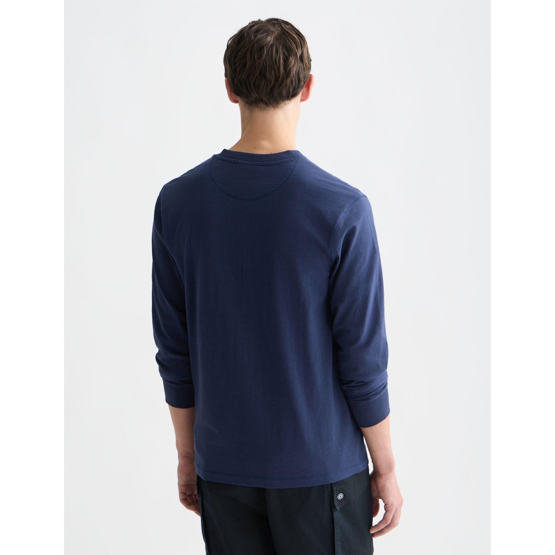 HENLEY SLUB YARN REGULAR FIT LONG SLEEVE-MENS SWEATERS & KNITS-SCOTCH & SODA-JB Evans Fashions & Footwear