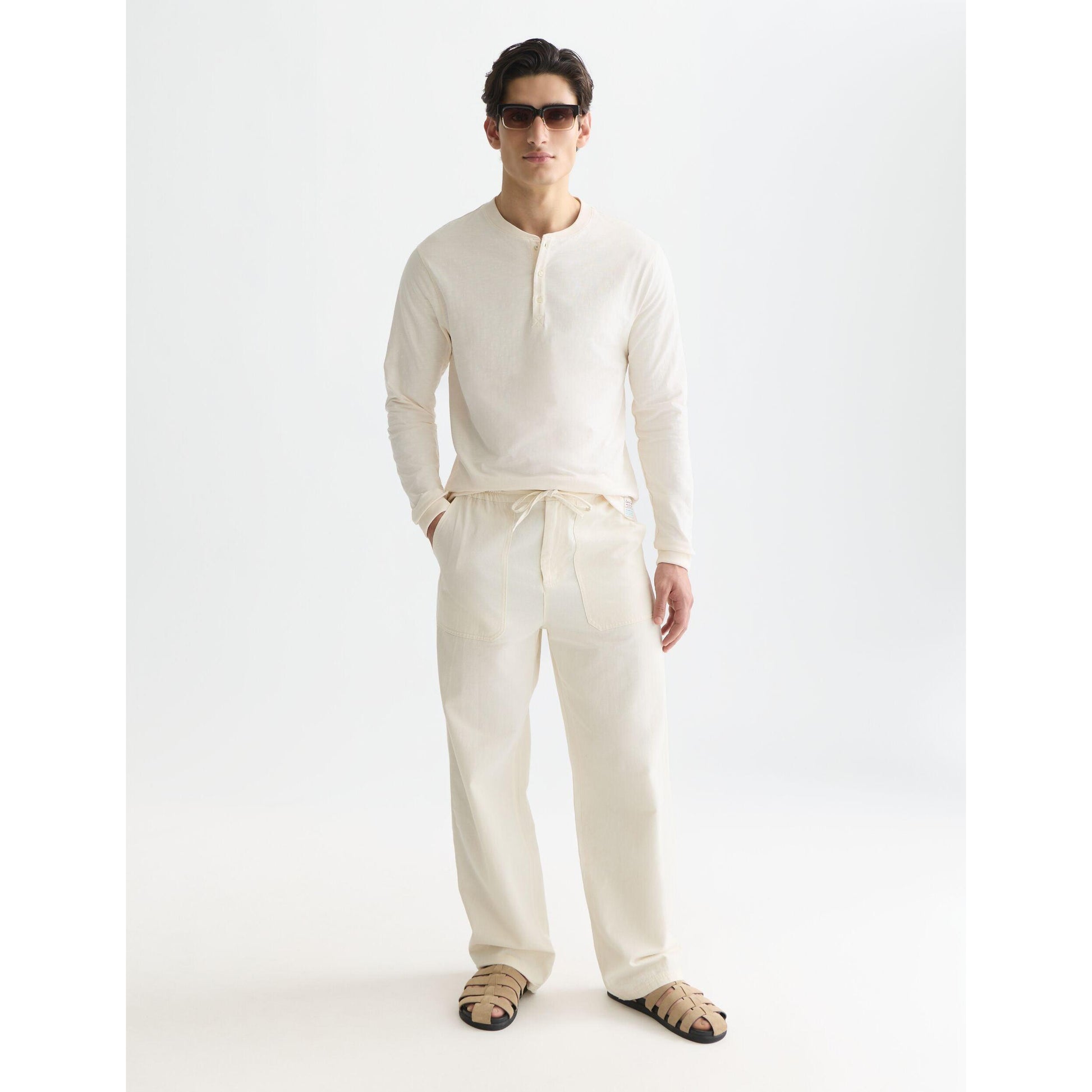 HENLEY SLUB YARN REGULAR FIT LONG SLEEVE-MENS SWEATERS & KNITS-SCOTCH & SODA-JB Evans Fashions & Footwear