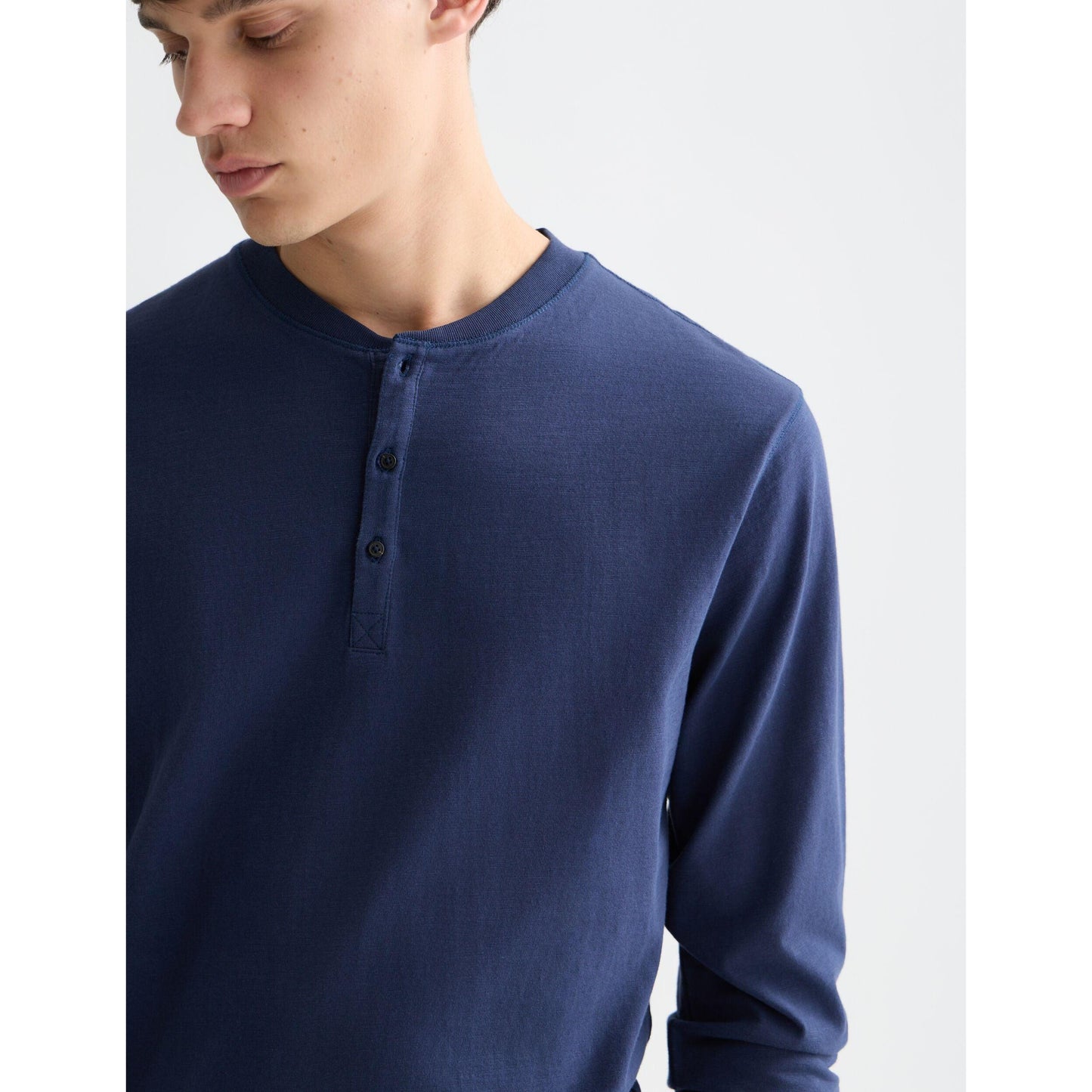 HENLEY SLUB YARN REGULAR FIT LONG SLEEVE-MENS SWEATERS & KNITS-SCOTCH & SODA-JB Evans Fashions & Footwear