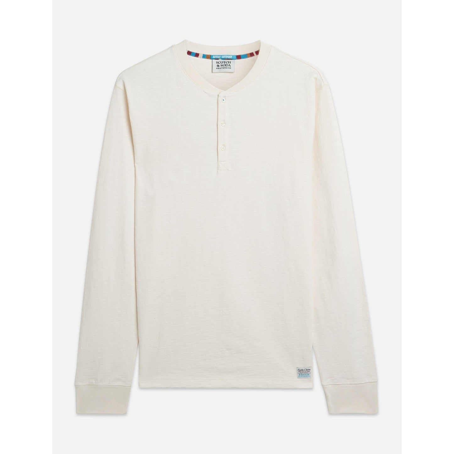 HENLEY SLUB YARN REGULAR FIT LONG SLEEVE-MENS SWEATERS & KNITS-SCOTCH & SODA-JB Evans Fashions & Footwear