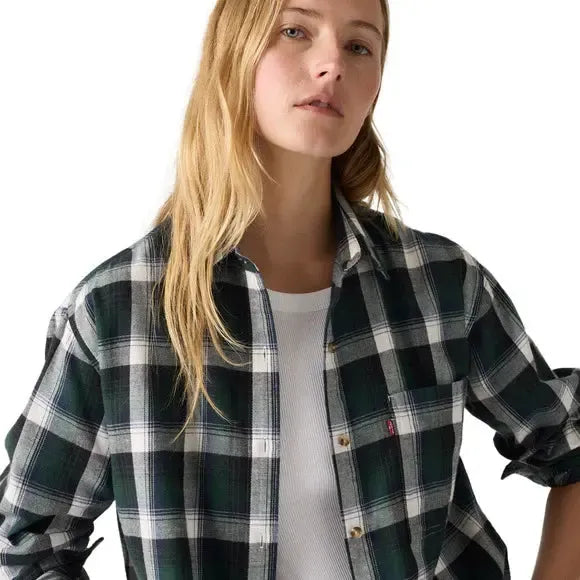 HENRIETTE FLANNEL LS SHIRT-LADIES TOPS-LEVIS-JB Evans Fashions & Footwear