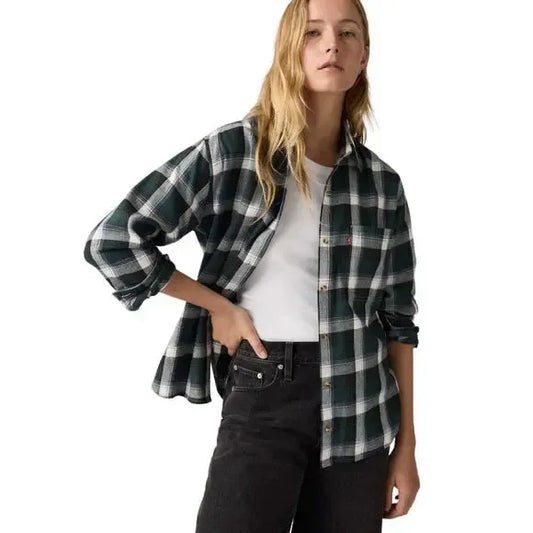 HENRIETTE FLANNEL LS SHIRT-LADIES TOPS-LEVIS-JB Evans Fashions & Footwear