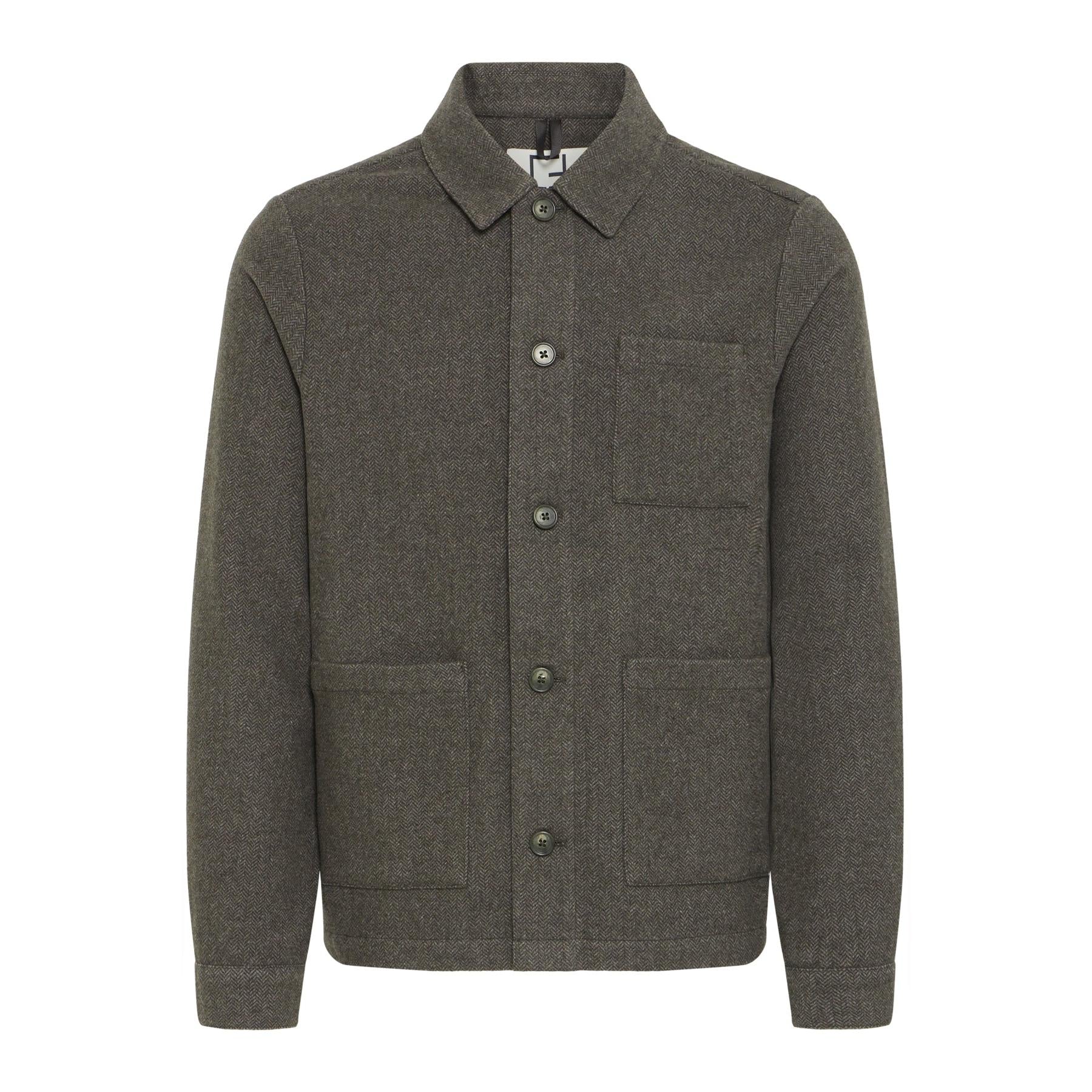 HERRINGBONE JACKET-MENS LIGHTWEIGHT COATS & JACKETS-CASUAL FRIDAY-JB Evans Fashions & Footwear