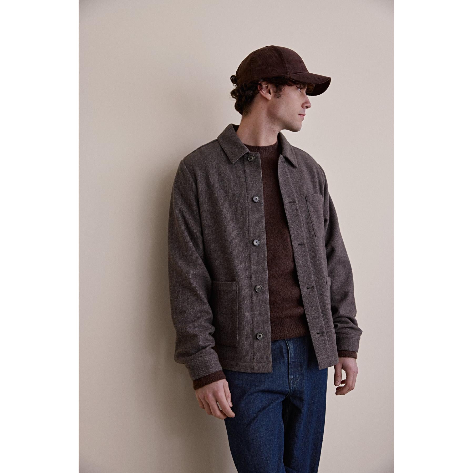 HERRINGBONE JACKET-MENS LIGHTWEIGHT COATS & JACKETS-CASUAL FRIDAY-JB Evans Fashions & Footwear