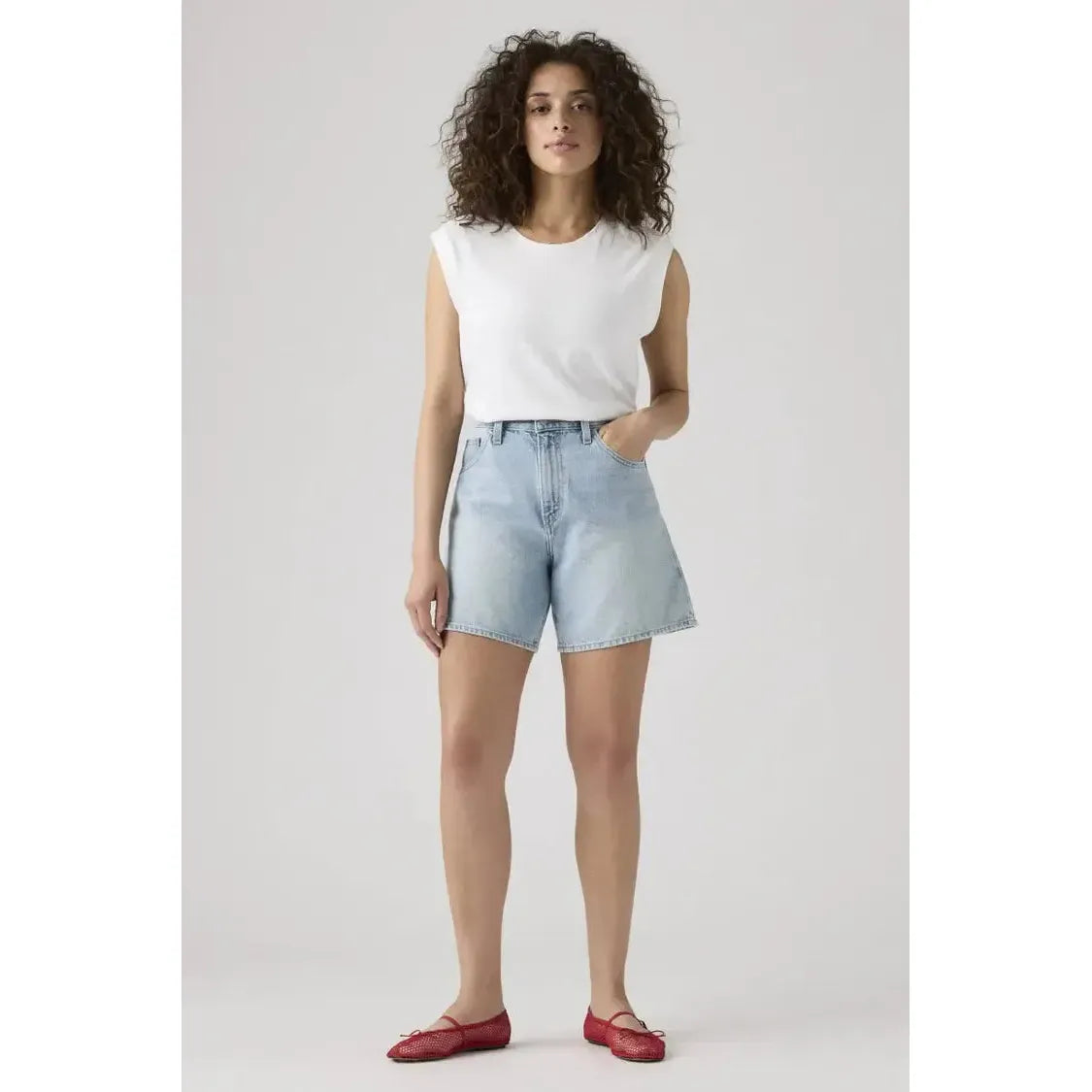 HIGH BAGGY SHORT FAR AND WIDE SHORT-LADIES SHORTS-LEVIS-JB Evans Fashions & Footwear