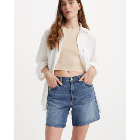 HIGH BAGGY SHORT WORN MEMORY SHORT-LADIES SHORTS-LEVIS-JB Evans Fashions & Footwear