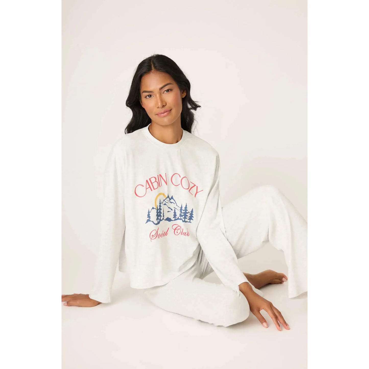 HOLIDAY SOFTEE PJ SET "CABIN COZY"-LADIES LOUNGE & SLEEPWEAR-PJ SALVAGE-JB Evans Fashions & Footwear