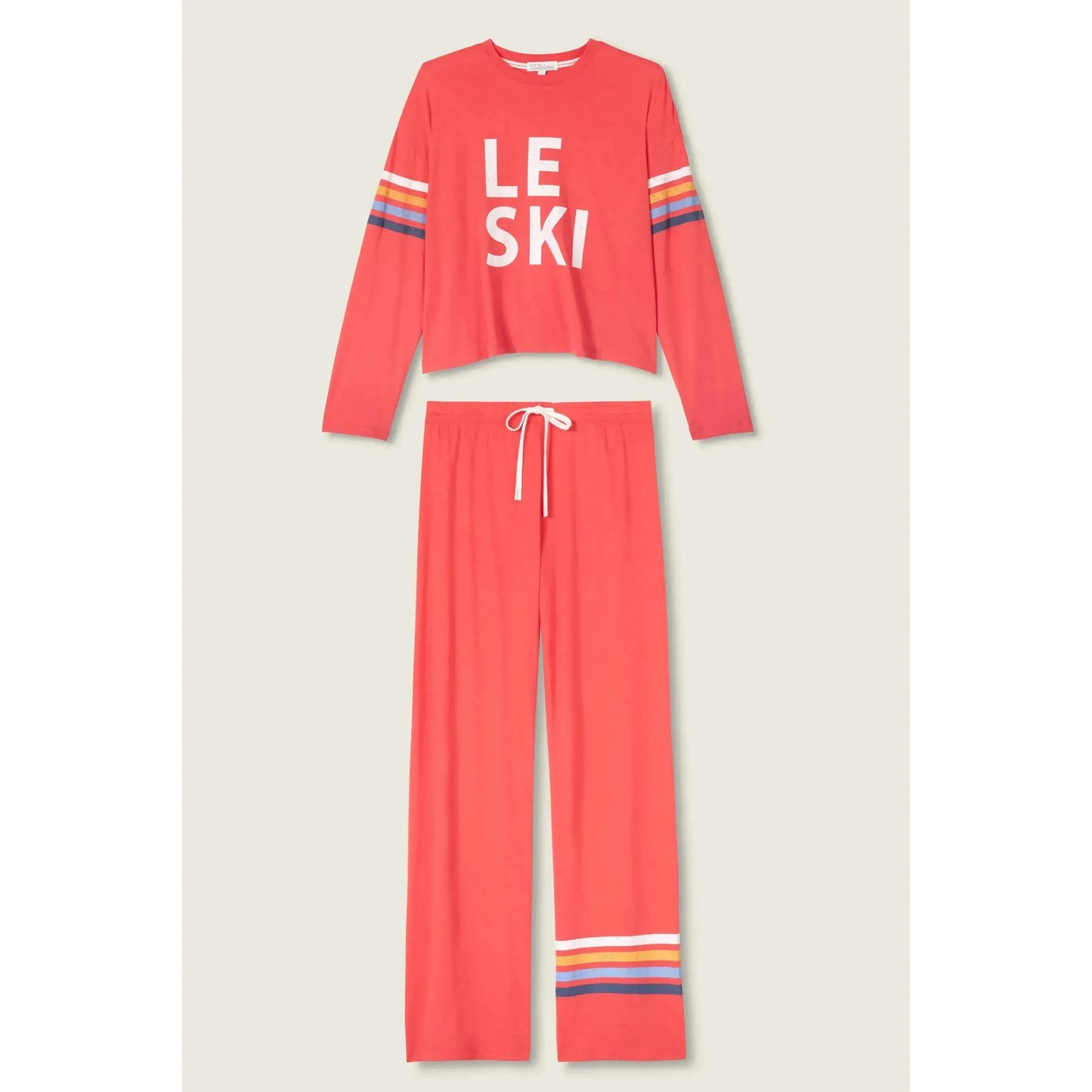 HOLIDAY SOFTEE PJ SET "LE SKI"-LADIES LOUNGE & SLEEPWEAR-PJ SALVAGE-JB Evans Fashions & Footwear