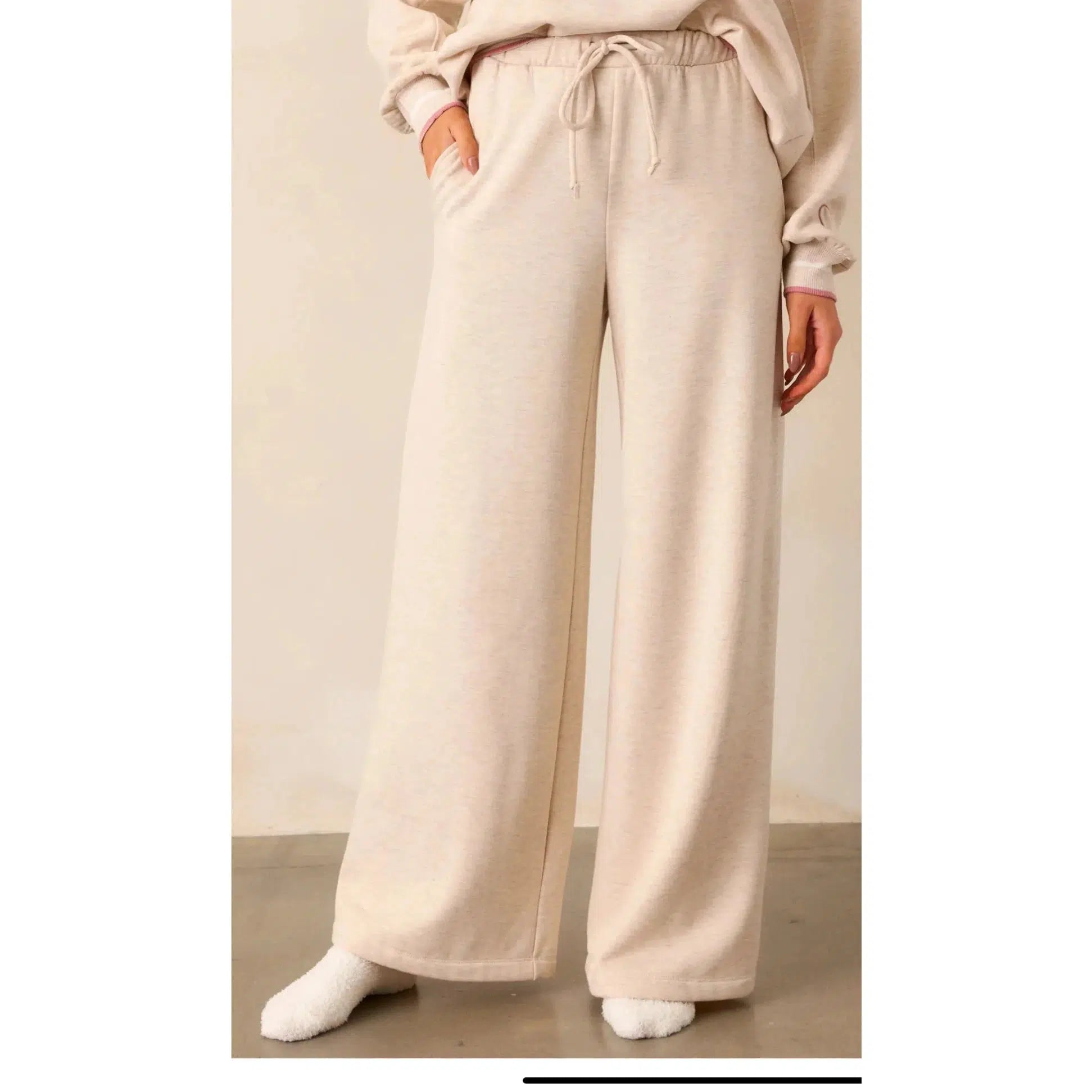 HOMEBODY PANT - LIGHT OATMEAL HEATHER-LADIES LOUNGE & SLEEPWEAR-Z SUPPLY-JB Evans Fashions & Footwear