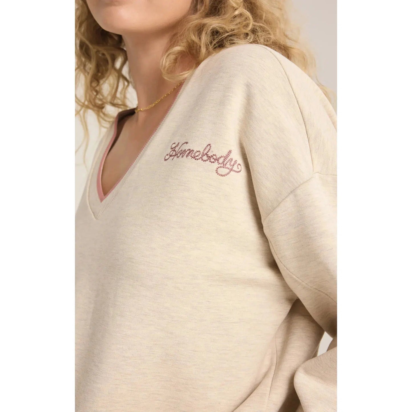 HOMEBODY V-NECK LONG SLEEVE-LADIES LOUNGE & SLEEPWEAR-Z SUPPLY-JB Evans Fashions & Footwear