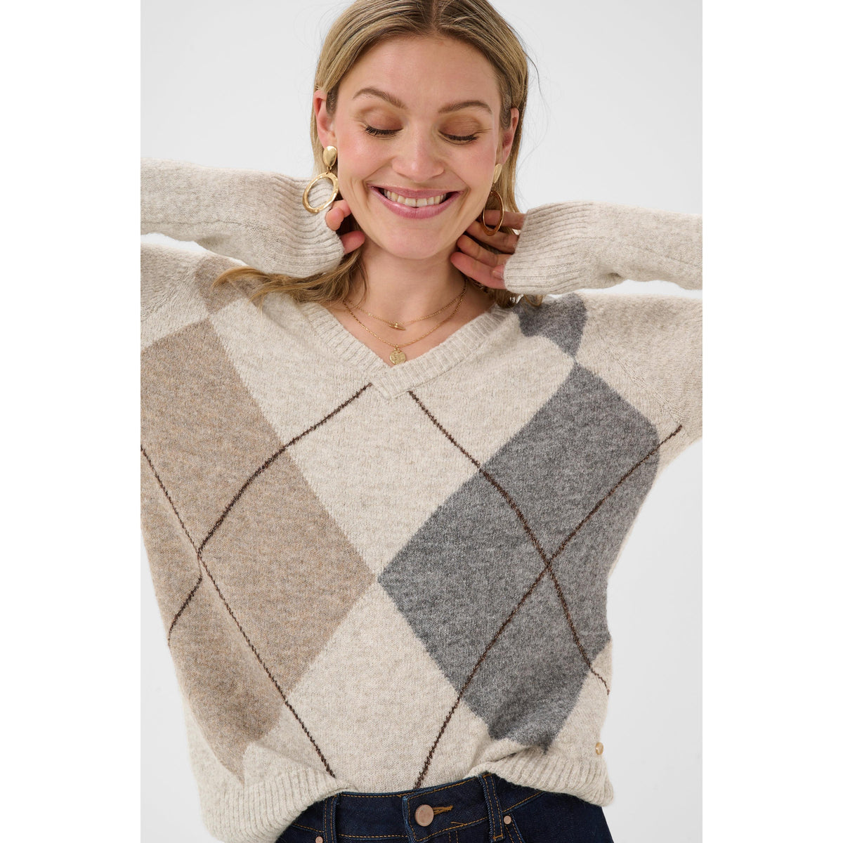 HOPE KNIT PULLOVER-LADIES SWEATERS & KNITS-CREAM-JB Evans Fashions & Footwear