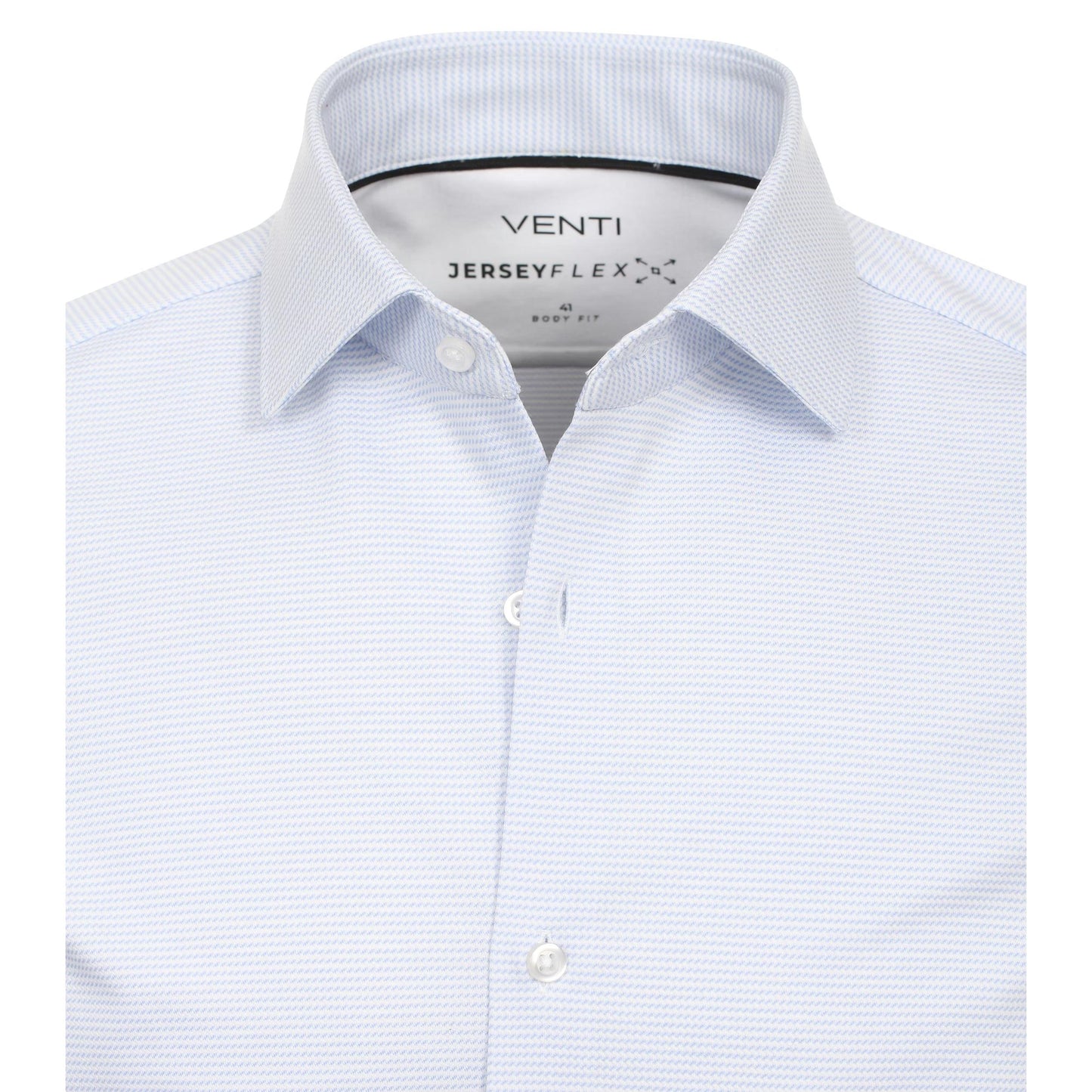 HORIZONTAL STRIPE BODY FIT HYPERFLEX-MENS DRESS SHIRTS-VENTI-JB Evans Fashions & Footwear