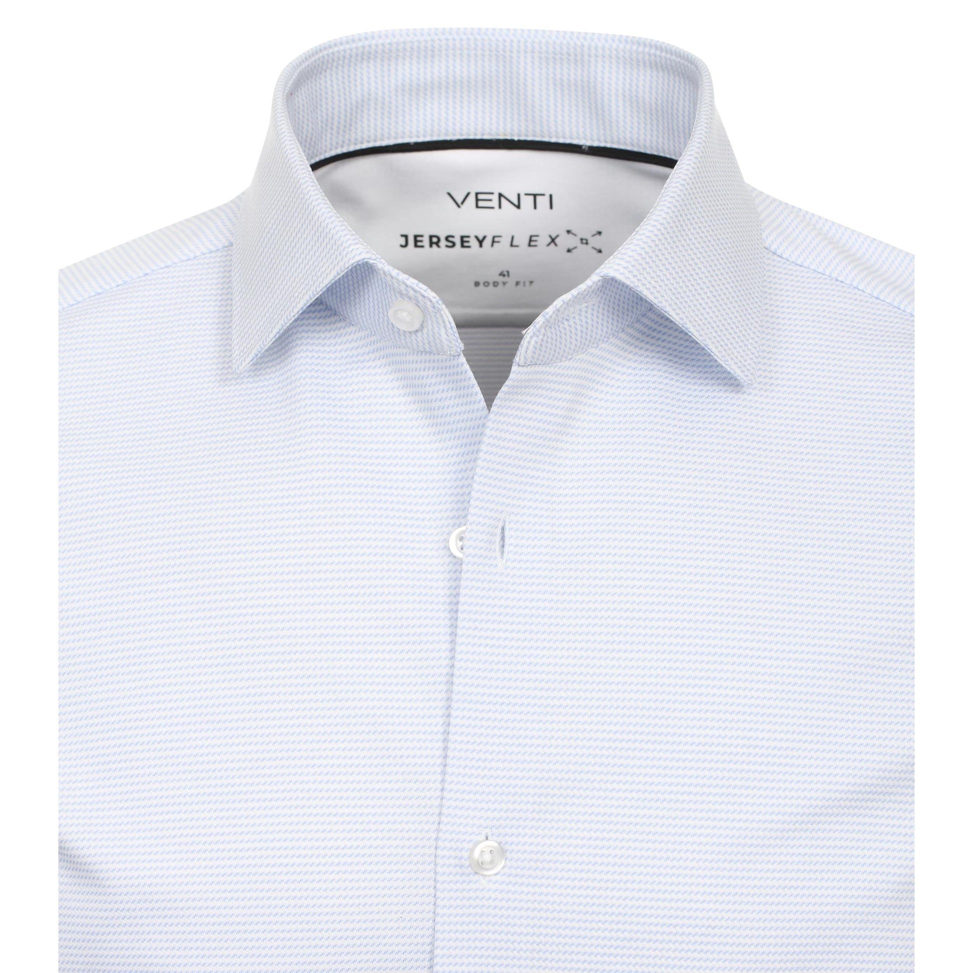 HORIZONTAL STRIPE BODY FIT HYPERFLEX-MENS DRESS SHIRTS-VENTI-JB Evans Fashions & Footwear