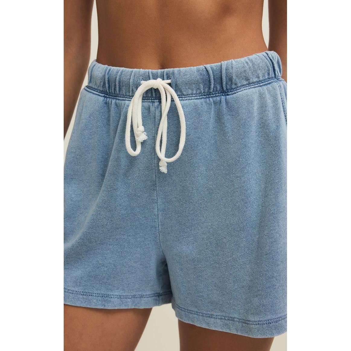 HUNTER KNIT DENIM SHORT-LADIES SHORTS-Z SUPPLY-JB Evans Fashions & Footwear
