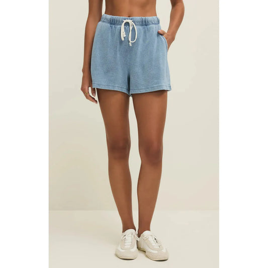HUNTER KNIT DENIM SHORT-LADIES SHORTS-Z SUPPLY-JB Evans Fashions & Footwear