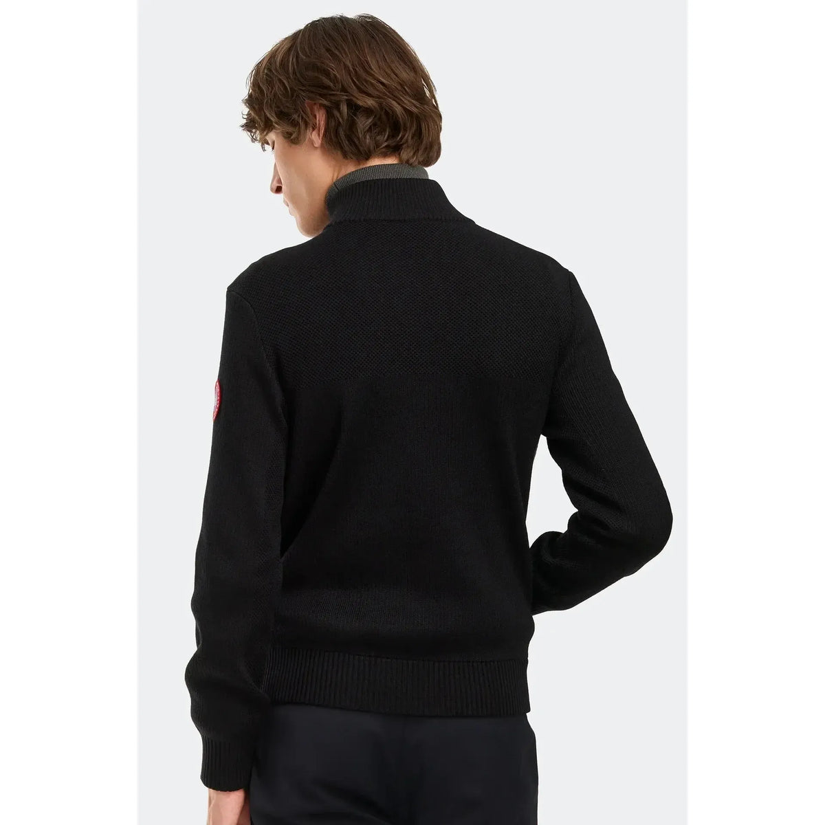 HYBRIDGE KNIT JACKET - BLACK-MENS LIGHTWEIGHT COATS & JACKETS-CANADA GOOSE-JB Evans Fashions & Footwear