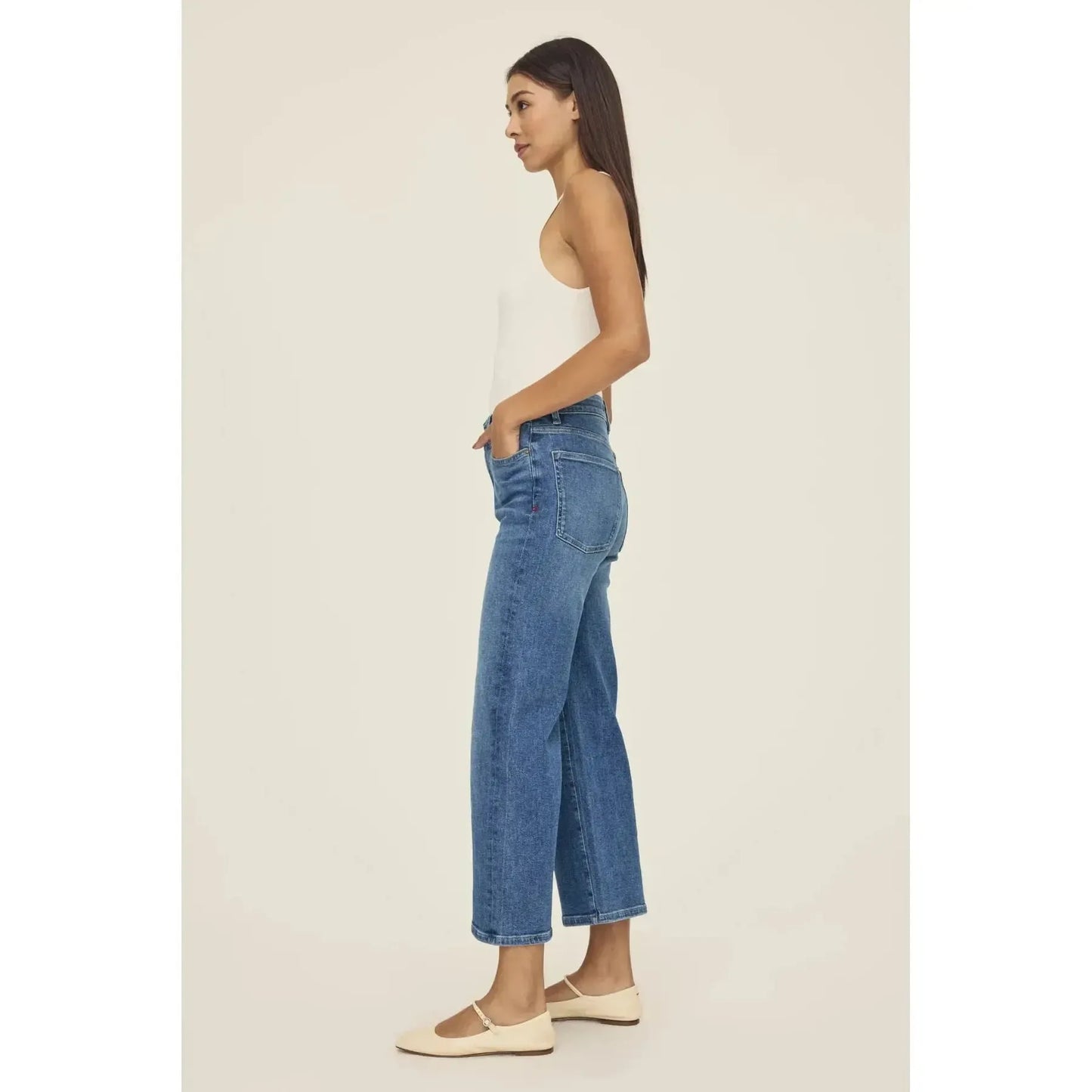 ICN CROPPED WIDE LEG-LADIES DENIM-WARP & WEFT-JB Evans Fashions & Footwear