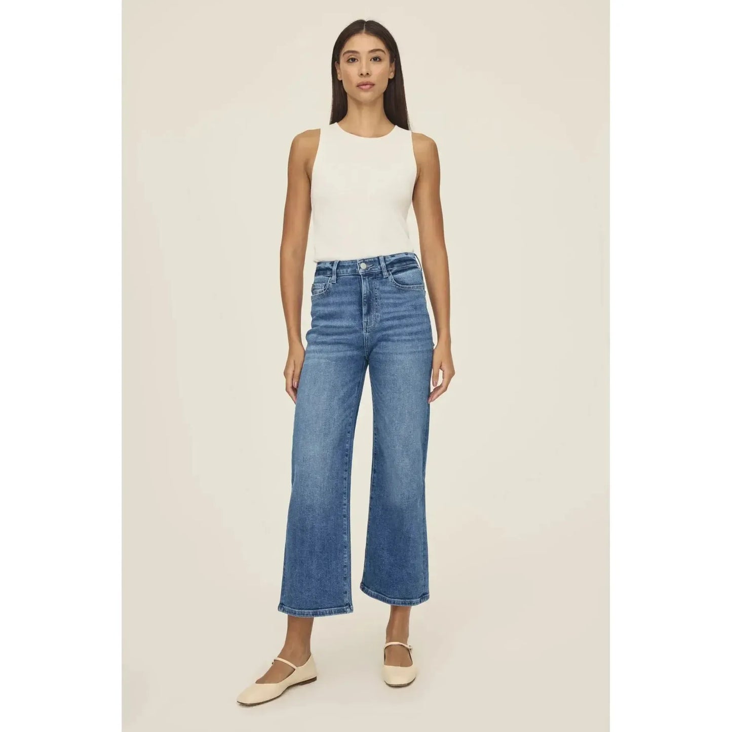 ICN CROPPED WIDE LEG-LADIES DENIM-WARP & WEFT-JB Evans Fashions & Footwear