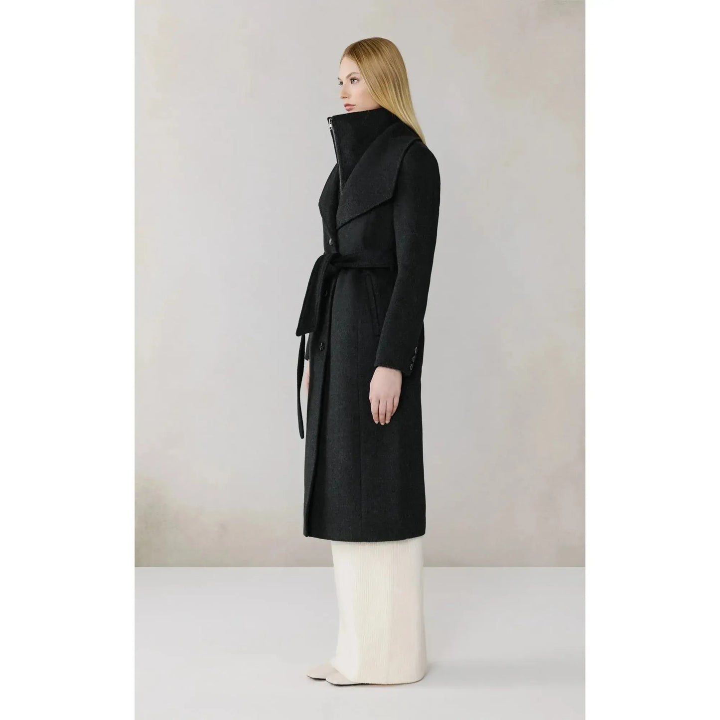 ILANA WOOL BELTED COAT-LADIES LIGHTWEIGHT COATS & JACKETS-SOIA & KYO-JB Evans Fashions & Footwear
