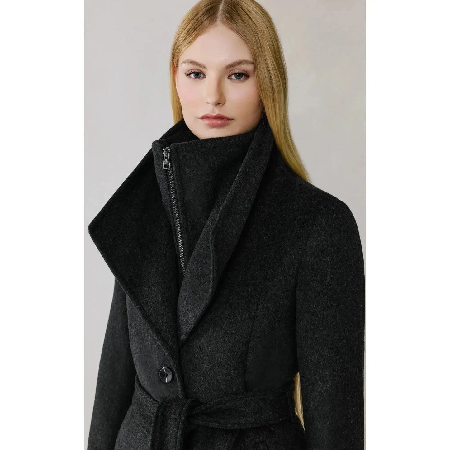 ILANA WOOL BELTED COAT-LADIES LIGHTWEIGHT COATS & JACKETS-SOIA & KYO-JB Evans Fashions & Footwear