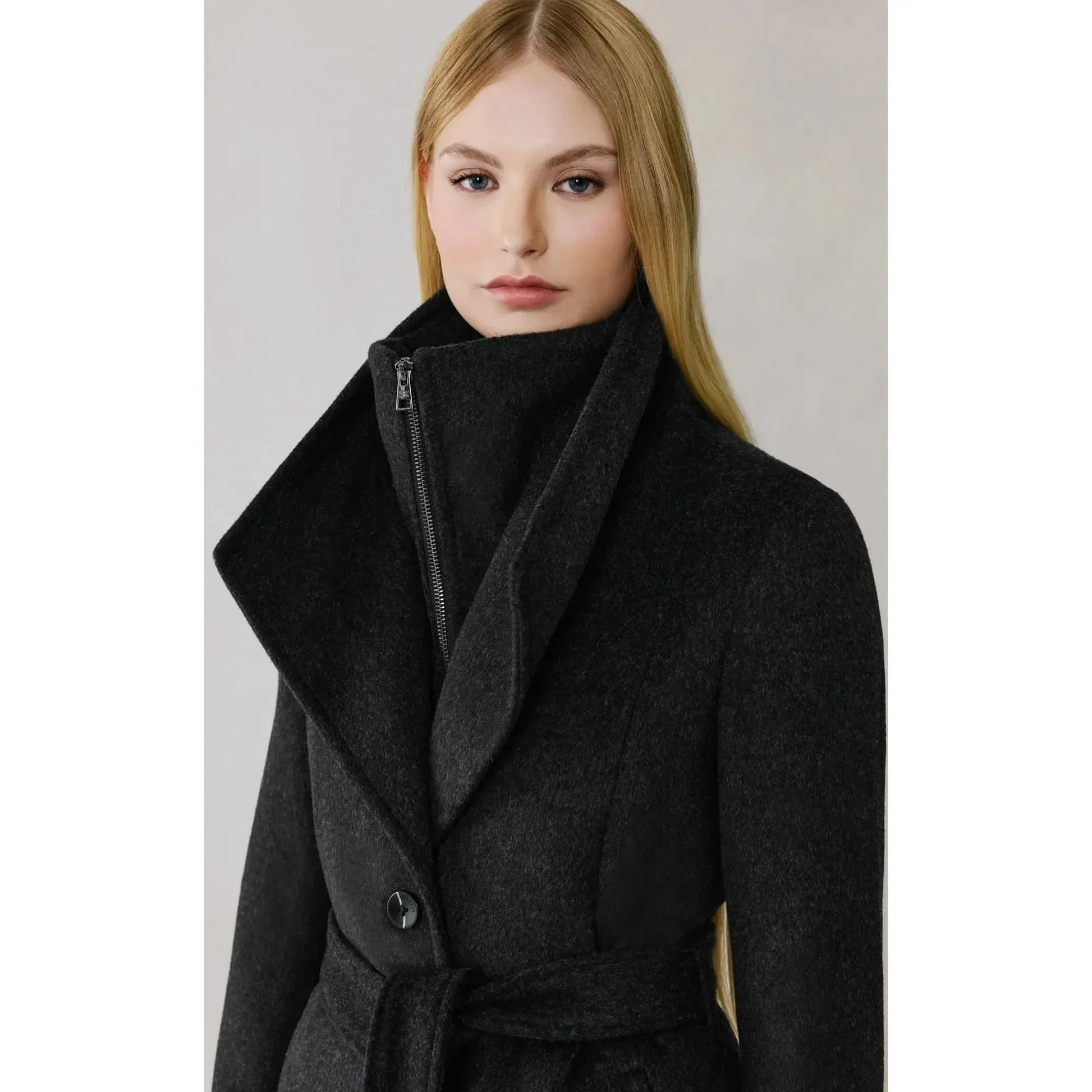 ILANA WOOL BELTED COAT-LADIES LIGHTWEIGHT COATS & JACKETS-SOIA & KYO-JB Evans Fashions & Footwear