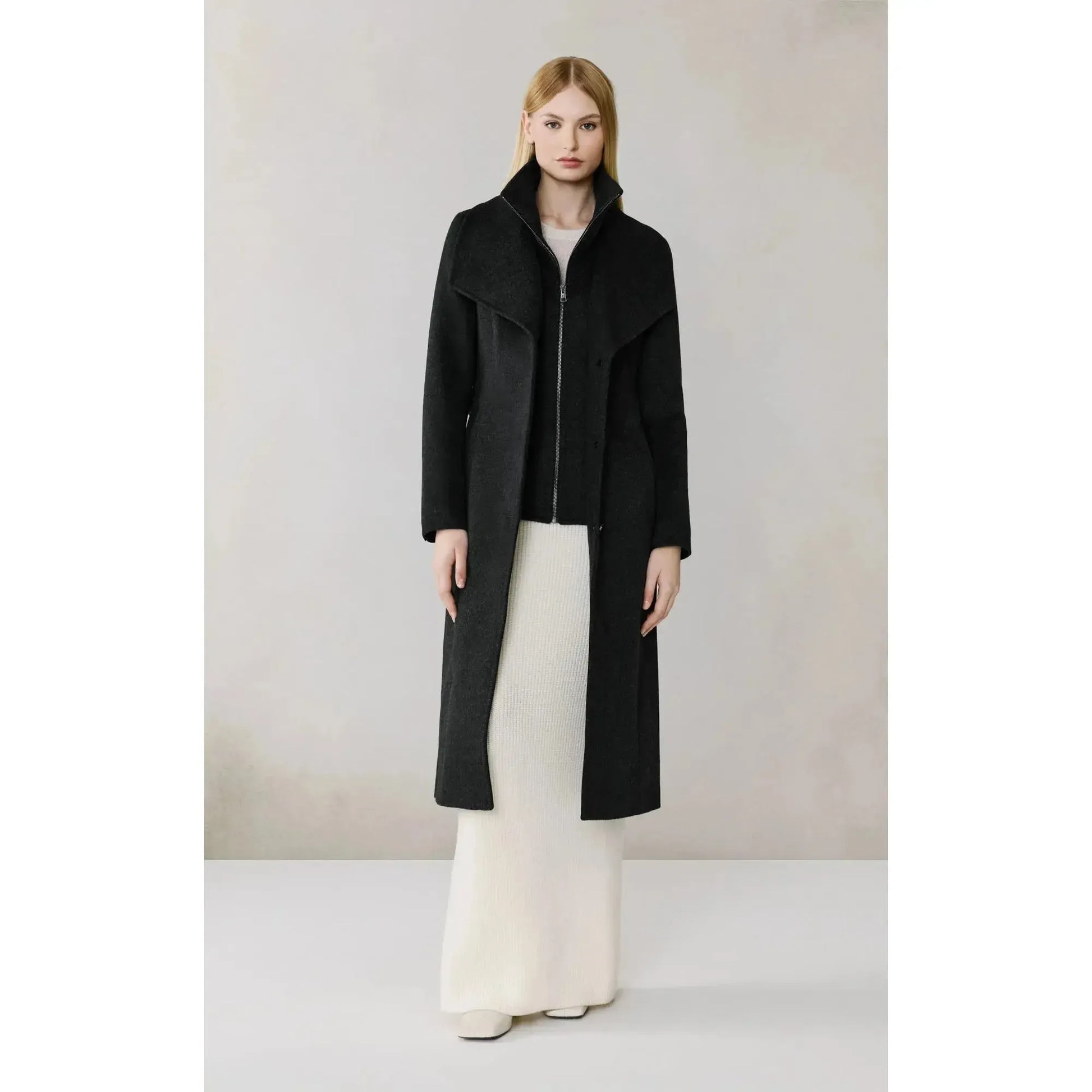 ILANA WOOL BELTED COAT-LADIES LIGHTWEIGHT COATS & JACKETS-SOIA & KYO-JB Evans Fashions & Footwear