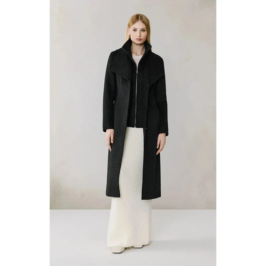 ILANA WOOL BELTED COAT-LADIES LIGHTWEIGHT COATS & JACKETS-SOIA & KYO-JB Evans Fashions & Footwear