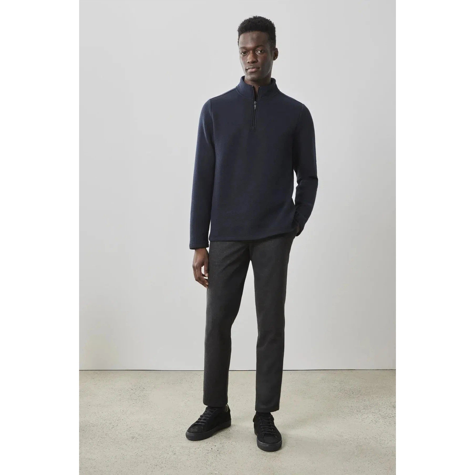 INMAN HALF ZIP-MENS SWEATERS & KNITS-ROBERT BARAKETT-JB Evans Fashions & Footwear