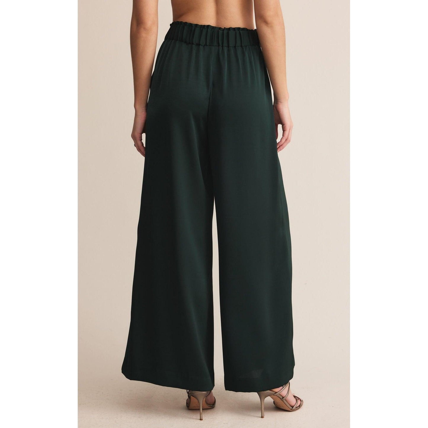 ISOLDE SATIN PANT-LADIES DRESS PANTS-Z SUPPLY-JB Evans Fashions & Footwear
