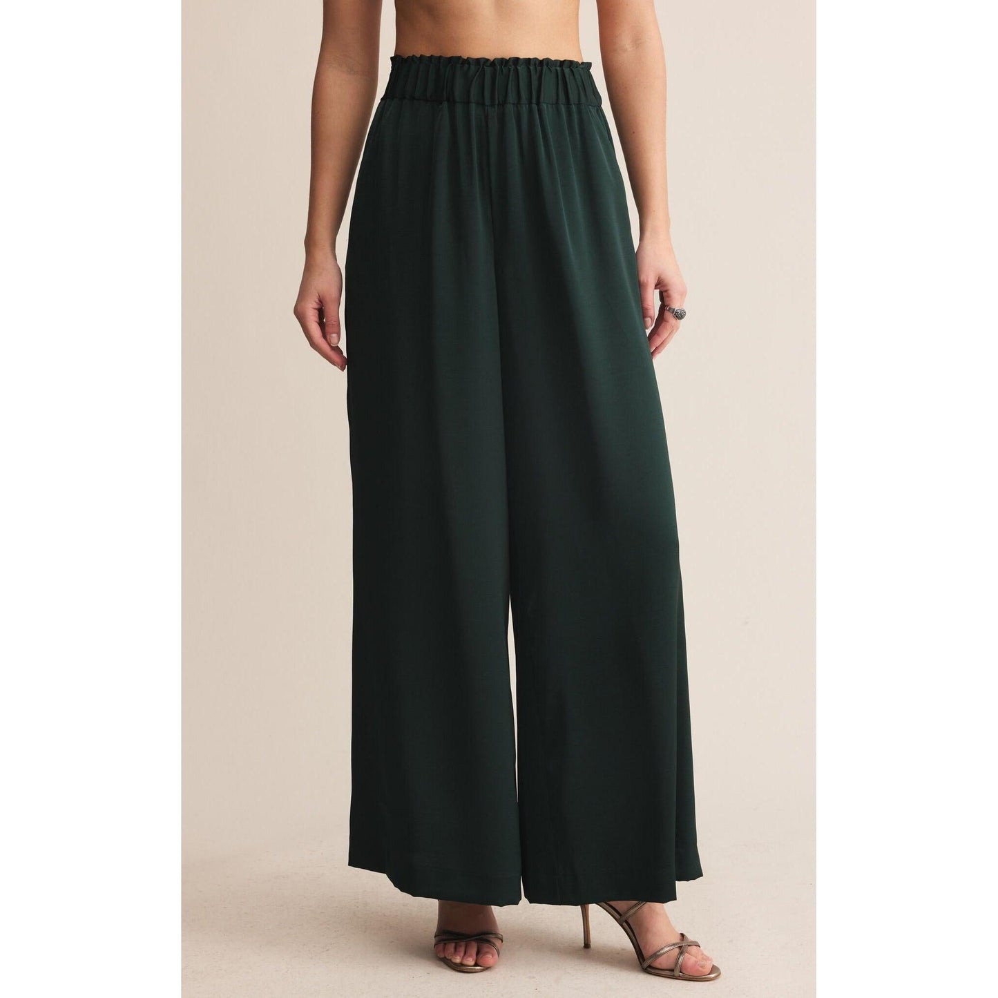 ISOLDE SATIN PANT-LADIES DRESS PANTS-Z SUPPLY-JB Evans Fashions & Footwear